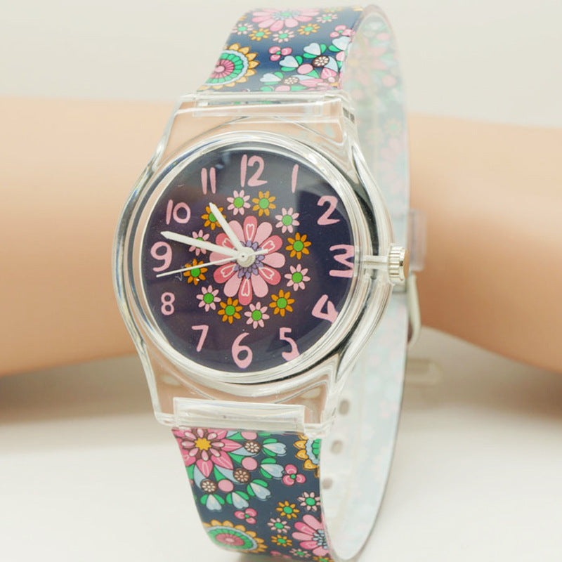 Floral quartz watch - Bottega Happy Products