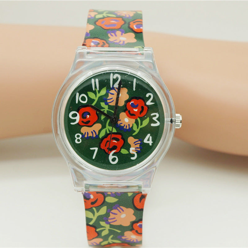 Floral quartz watch - Bottega Happy Products
