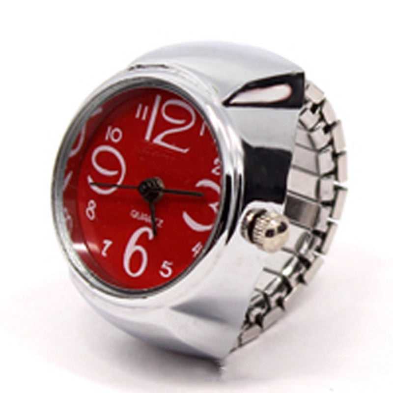 Personalized Men And Women Ring Watch Hot Sale Couple Ring Watch Korean Fashion Wholesale Alloy Silver Case Manufacturer Direct Wholesale - Bottega Happy Products