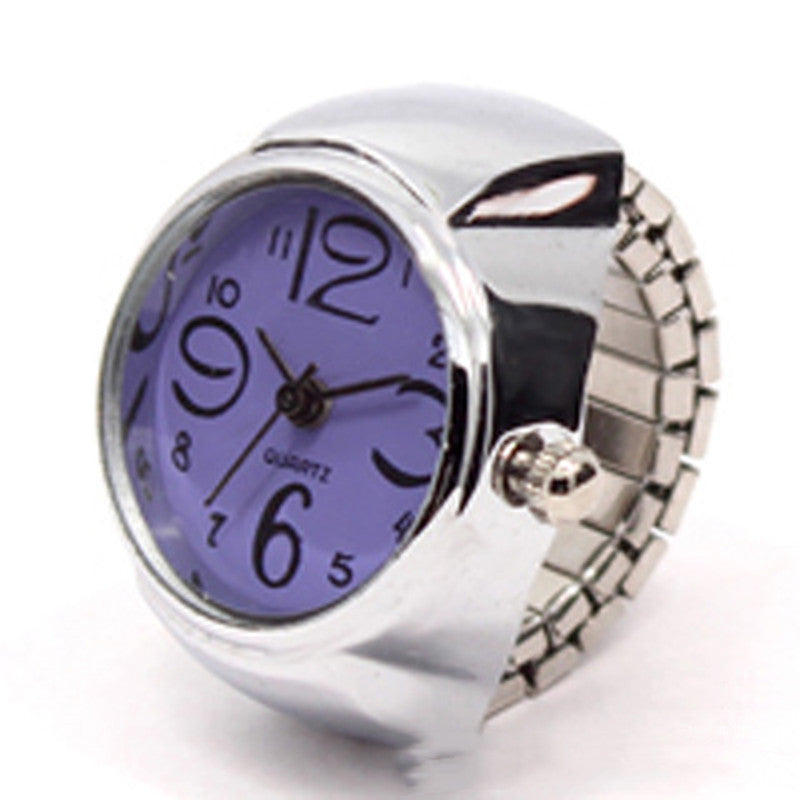 Personalized Men And Women Ring Watch Hot Sale Couple Ring Watch Korean Fashion Wholesale Alloy Silver Case Manufacturer Direct Wholesale - Bottega Happy Products