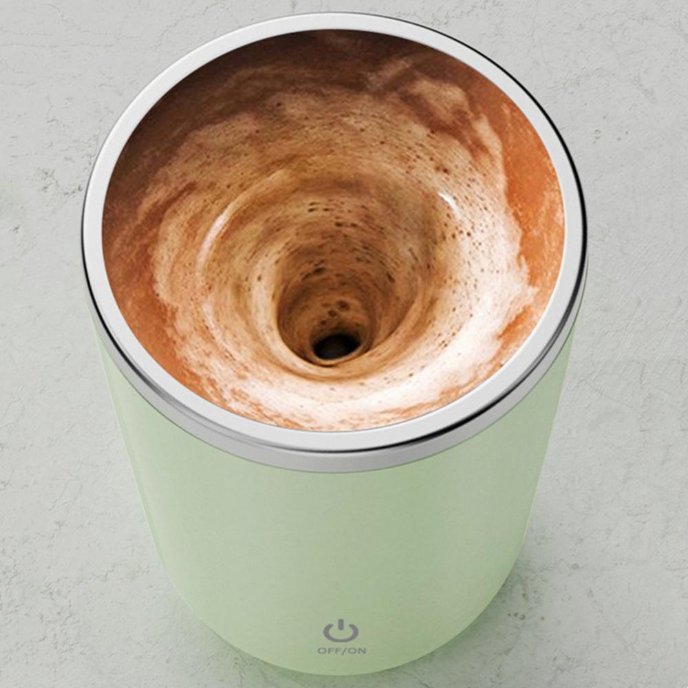 350ml Automatic Self Stirring Mug Coffee Milk Juice Mixing Cup Electric Stainless Steel Lazy Rotating Mug Magnetic Stirring Cup Kitchen Gadgets - Bottega Happy Products