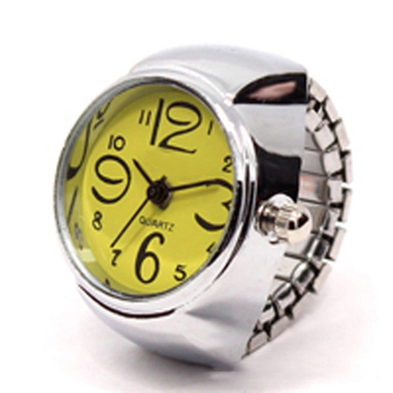 Personalized Men And Women Ring Watch Hot Sale Couple Ring Watch Korean Fashion Wholesale Alloy Silver Case Manufacturer Direct Wholesale - Bottega Happy Products