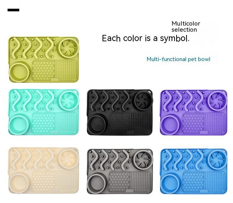 Dog Silicone Licking Pad Pet Licking Mat Silicone Smelling Mat Multifunctional Food Bowl Pets Supplies - Bottega Happy Products
