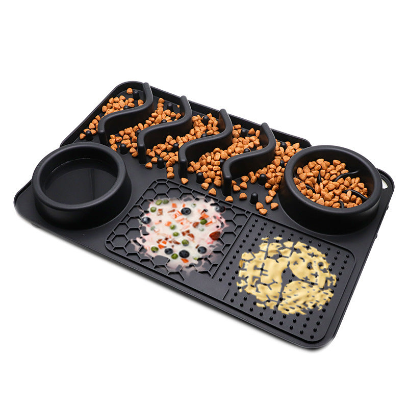 Dog Silicone Licking Pad Pet Licking Mat Silicone Smelling Mat Multifunctional Food Bowl Pets Supplies - Bottega Happy Products