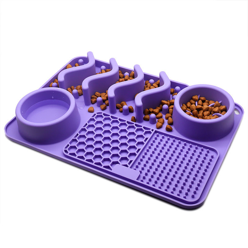 Dog Silicone Licking Pad Pet Licking Mat Silicone Smelling Mat Multifunctional Food Bowl Pets Supplies - Bottega Happy Products