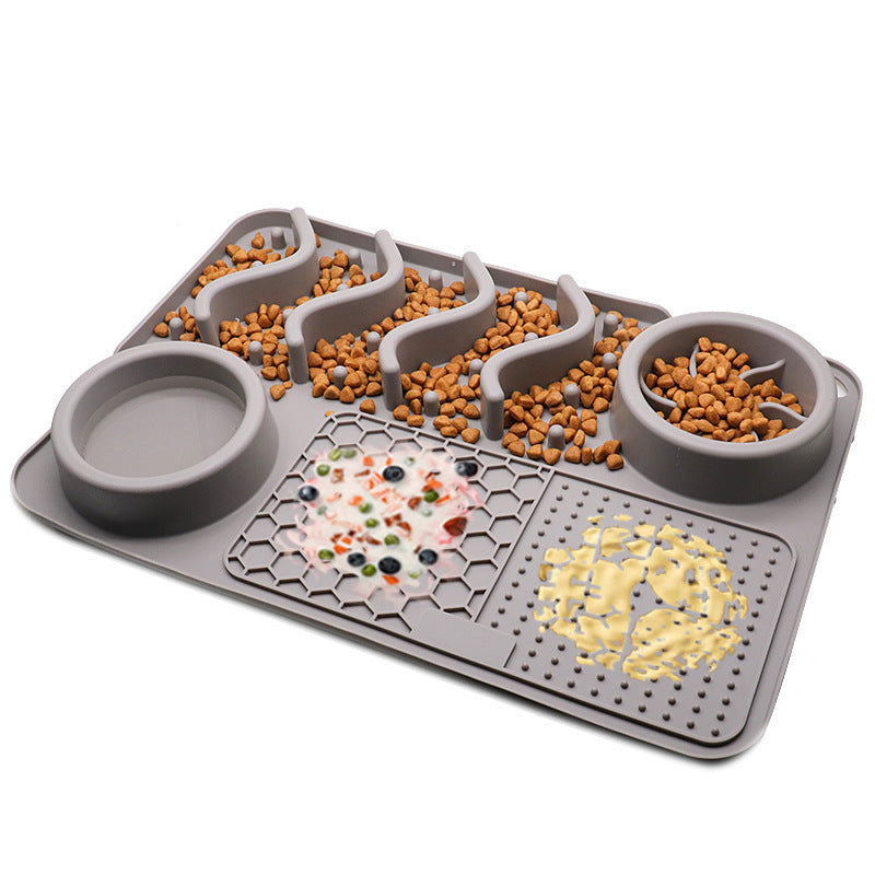 Dog Silicone Licking Pad Pet Licking Mat Silicone Smelling Mat Multifunctional Food Bowl Pets Supplies - Bottega Happy Products