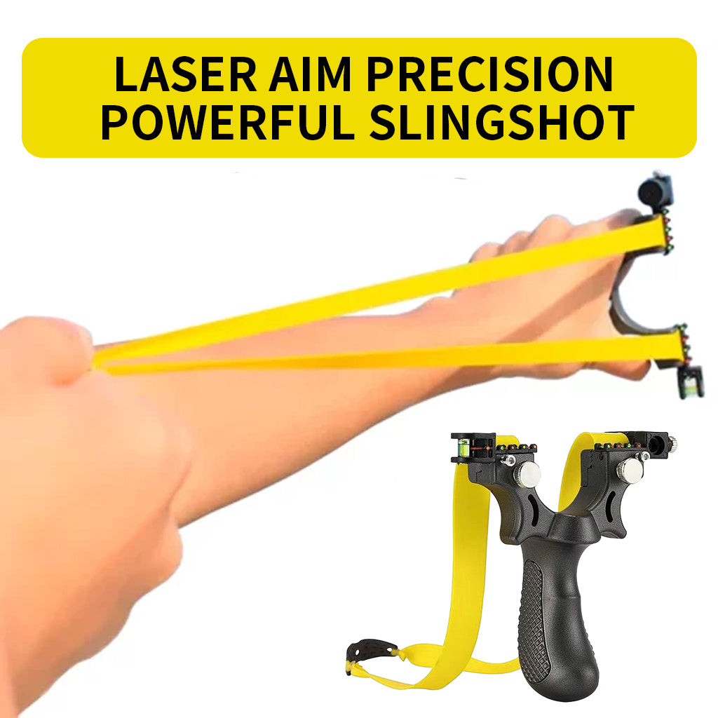 Slingshot Sight Light Flat Rubber Slingshot Outdoor Shooting Gear Launch Shot Sports Toy - Bottega Happy Products