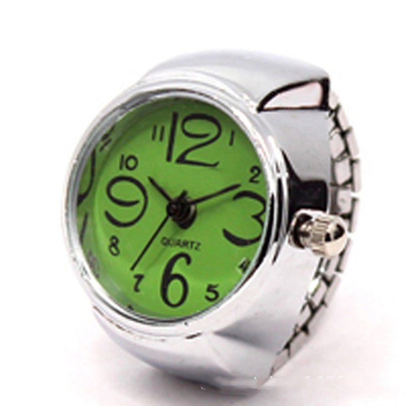 Personalized Men And Women Ring Watch Hot Sale Couple Ring Watch Korean Fashion Wholesale Alloy Silver Case Manufacturer Direct Wholesale - Bottega Happy Products