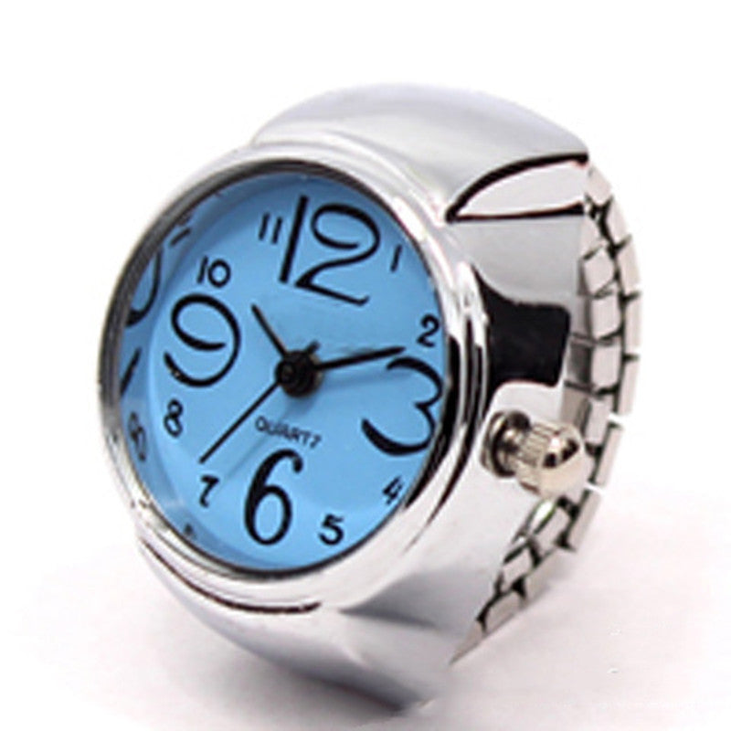 Personalized Men And Women Ring Watch Hot Sale Couple Ring Watch Korean Fashion Wholesale Alloy Silver Case Manufacturer Direct Wholesale - Bottega Happy Products