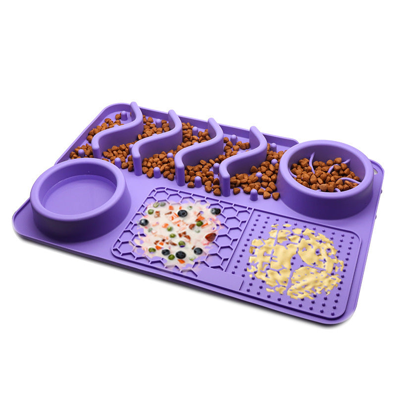 Dog Silicone Licking Pad Pet Licking Mat Silicone Smelling Mat Multifunctional Food Bowl Pets Supplies - Bottega Happy Products