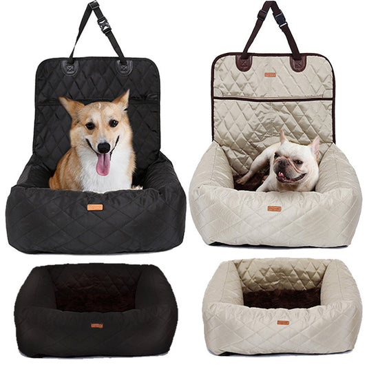 2 In 1 Pet Dog Carrier Folding Car Seat Pad Thickened Multi-purpose Pet Bed Dog Car Mattress Pets Supplies - Bottega Happy Products