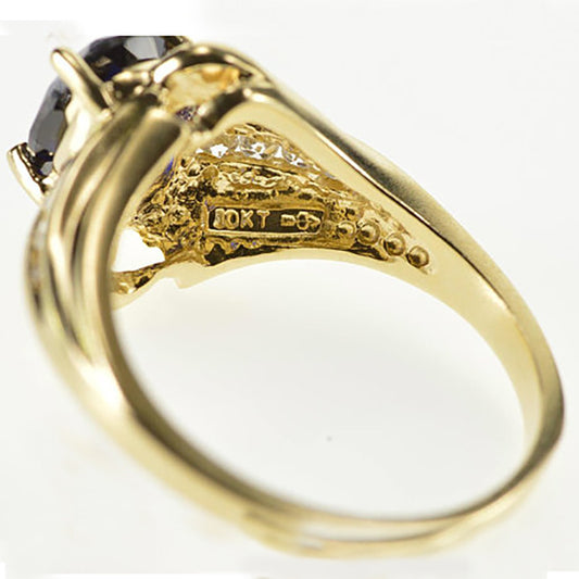 18K Sapphire Ring Fashionable And Exquisite - Bottega Happy Products
